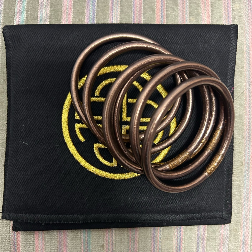 EUC BudhaGirl bangles, color meteorite (brown), size medium